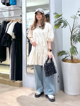 「アイテム（キャップ）」を使った、emiriさん（レディース・158cm・20代）の春コーディネート
