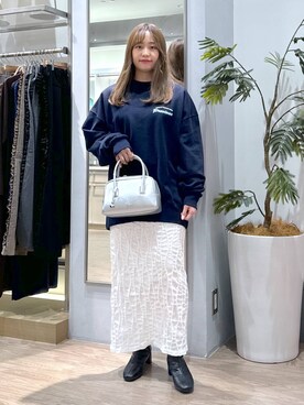 「アイテム（スウェット）」を使った、emiriさん（レディース・158cm・20代）の秋コーディネート