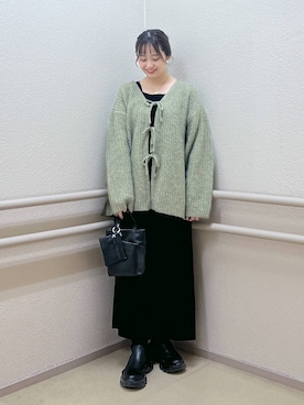 「LOWRYS FARM（ローリーズファーム）のステンレスプレートネックレス　973053（ネックレス）」を使った、emiriさん（レディース・158cm）の秋コーディネート