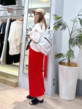 「アイテム（キャップ）」を使った、emiriさん（レディース・158cm・20代）の夏コーディネート