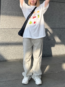 「FCMM（エフシーエムエム）のアイテム（トップス）」を使った、ᴋᴀɴᴋᴀɴ🍒さん（レディース・153cm）の夏コーディネート