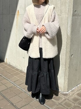 「epnok（エプノック）のアイテム（トップス）」を使った、ᴋᴀɴᴋᴀɴ🍒さん（レディース・153cm）の春コーディネート