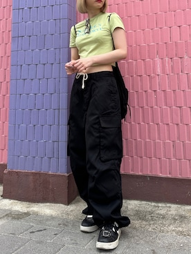 「epnok（エプノック）のアイテム（パンツ）」を使った、ᴋᴀɴᴋᴀɴ🍒さん（レディース・153cm）の夏コーディネート