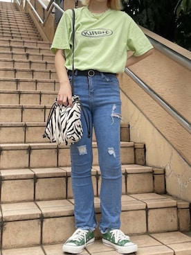 「KIRSH（キルシー）のアイテム」を使った、ᴋᴀɴᴋᴀɴ🍒さん（レディース・153cm）の夏コーディネート