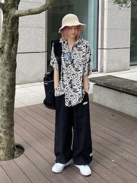 「FTW（エフティダブリュー）のアイテム」を使った、ᴋᴀɴᴋᴀɴ🍒さん（レディース・153cm）の夏コーディネート