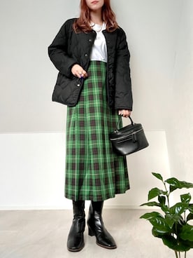 「リバーシブル」｜「アイテム（その他）」を使った、＊𝒂𝒎𝒆𝒍𝒊𝒆𝒆＊さん（レディース・158cm）の秋コーディネート
