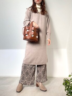 「URBAN RESEARCH ROSSO」｜「アイテム（その他）」を使った、＊𝒂𝒎𝒆𝒍𝒊𝒆𝒆＊さん（レディース・158cm）の秋コーディネート