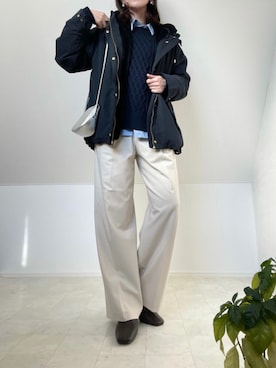 「アイテム（マウンテンパーカー）」を使った、＊𝒂𝒎𝒆𝒍𝒊𝒆𝒆＊さん（レディース・158cm）の秋コーディネート