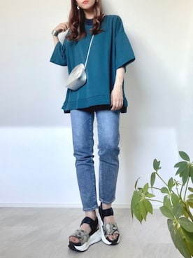 「スポサン」｜「アイテム（その他）」を使った、＊𝒂𝒎𝒆𝒍𝒊𝒆𝒆＊さん（レディース・158cm）の夏コーディネート