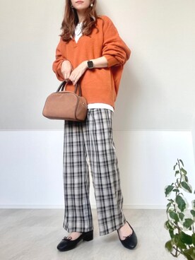 ＊𝒂𝒎𝒆𝒍𝒊𝒆𝒆＊さん（レディース・158cm）の秋コーディネート