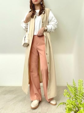 「AmbreNeige」｜「アイテム（ワンピース/ドレス）」を使った、＊𝒂𝒎𝒆𝒍𝒊𝒆𝒆＊さん（レディース・158cm）の春コーディネート