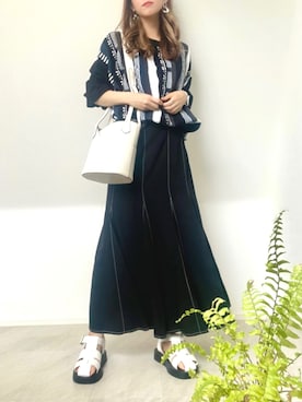 ＊𝒂𝒎𝒆𝒍𝒊𝒆𝒆＊さん（レディース・158cm）の夏コーディネート