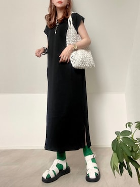 「ANGIE（アンジー）のアイテム（シューズ）」を使った、＊𝒂𝒎𝒆𝒍𝒊𝒆𝒆＊さん（レディース・158cm）の夏コーディネート