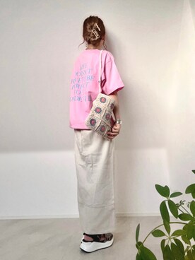 「AS KNOW AS plus」｜＊𝒂𝒎𝒆𝒍𝒊𝒆𝒆＊さん（レディース・158cm）の夏コーディネート