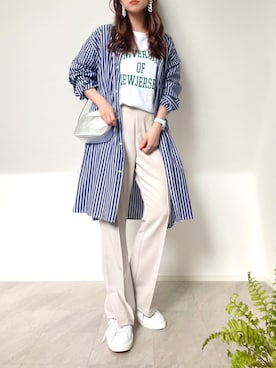 「Naive magic（ナイーブマジック）のアイテム」を使った、＊𝒂𝒎𝒆𝒍𝒊𝒆𝒆＊さん（レディース・158cm）の春コーディネート