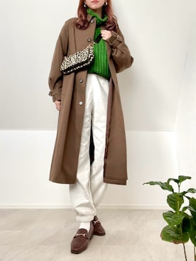 「MACKINTOSH PHILOSOPHY（ﾏｯｷﾝﾄｯｼｭ ﾌｨﾛｿﾌｨｰ）のアイテム（ジャケット/アウター）」を使った、＊𝒂𝒎𝒆𝒍𝒊𝒆𝒆＊さん（レディース・158cm）の秋コーディネート