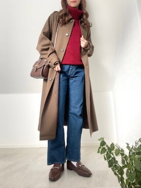 「FUDGE」｜「アイテム（その他アウター）」を使った、＊𝒂𝒎𝒆𝒍𝒊𝒆𝒆＊さん（レディース・158cm）の冬コーディネート
