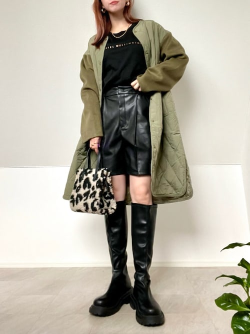 セール】ストレッチ コットンクルーネック ロングスリーブT