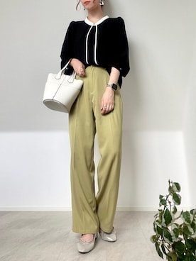 「CENE（セネ）の【CENE】セネ/ ビッククロスリング（リング）」を使った、＊𝒂𝒎𝒆𝒍𝒊𝒆𝒆＊さん（レディース・158cm）の夏コーディネート