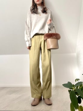 「NEUNA（ヌナ）のアイテム（ブーツ）」を使った、𝘼𝙢𝙚𝙡𝙞𝙚さん（レディース・158cm）の冬コーディネート