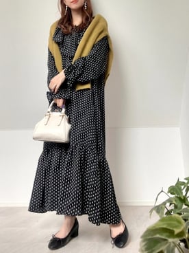「AmbreNeige」｜「アイテム（ワンピース/ドレス）」を使った、＊𝒂𝒎𝒆𝒍𝒊𝒆𝒆＊さん（レディース・158cm）の秋コーディネート