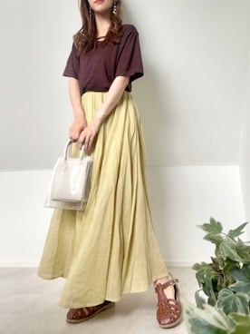 「AmbreNeige」｜「アイテム（その他）」を使った、＊𝒂𝒎𝒆𝒍𝒊𝒆𝒆＊さん（レディース・158cm）の夏コーディネート
