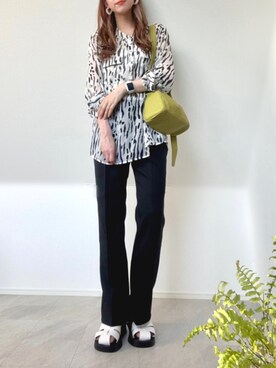 「Wrangler」｜「アイテム（その他）」を使った、＊𝒂𝒎𝒆𝒍𝒊𝒆𝒆＊さん（レディース・158cm）の春コーディネート