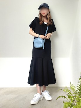 「zucca」｜「アイテム（その他）」を使った、＊𝒂𝒎𝒆𝒍𝒊𝒆𝒆＊さん（レディース・158cm）の夏コーディネート