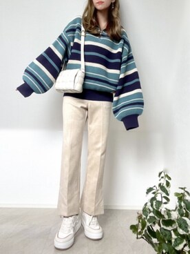 「Java（ジャバ）のアイテム」を使った、＊𝒂𝒎𝒆𝒍𝒊𝒆𝒆＊さん（レディース・158cm）の秋コーディネート