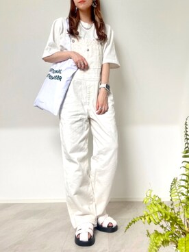 「Traditional Weatherwear」｜「アイテム（オールインワン・サロペット）」を使った、＊𝒂𝒎𝒆𝒍𝒊𝒆𝒆＊さん（レディース・158cm）の春コーディネート