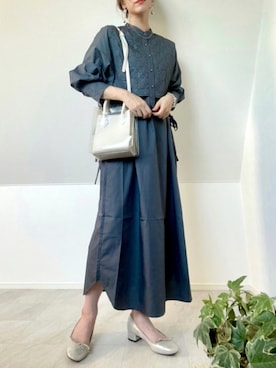 ワンピース グレー系 を使った オフィスカジュアル の人気ファッションコーディネート Wear ワンピース グレー系 を使った オフィスカジュアル の人気ファッションコーディネート Wear