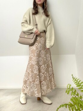 ＊𝒂𝒎𝒆𝒍𝒊𝒆𝒆＊さん（レディース・158cm）の冬コーディネート