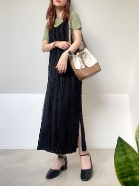 「florist」｜「アイテム（ワンピース/ドレス）」を使った、＊𝒂𝒎𝒆𝒍𝒊𝒆𝒆＊さん（レディース・158cm）の夏コーディネート