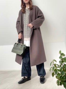 「Lee（リー）のアイテム（セットアップ）」を使った、＊𝒂𝒎𝒆𝒍𝒊𝒆𝒆＊さん（レディース・158cm）の秋コーディネート