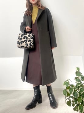 「サロペットスカート」｜「アイテム（ジャケット/アウター）」を使った、＊𝒂𝒎𝒆𝒍𝒊𝒆𝒆＊さん（レディース・158cm）の秋コーディネート