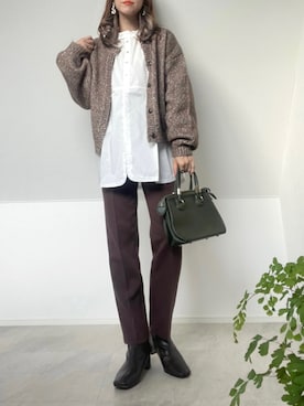 「AmbreNeige」｜＊𝒂𝒎𝒆𝒍𝒊𝒆𝒆＊さん（レディース・158cm）の秋コーディネート