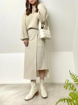「SENSE OF PLACE by URBAN RESEAR」｜「アイテム（その他）」を使った、＊𝒂𝒎𝒆𝒍𝒊𝒆𝒆＊さん（レディース・158cm）の冬コーディネート
