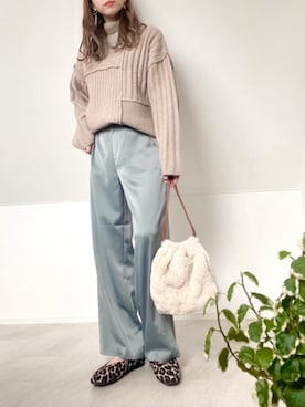 「RODE SKO」｜「アイテム（その他）」を使った、＊𝒂𝒎𝒆𝒍𝒊𝒆𝒆＊さん（レディース・158cm）の秋コーディネート