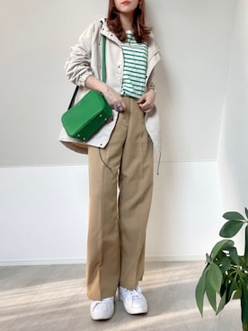 「シンフルコーデ」｜「アイテム（その他）」を使った、＊𝒂𝒎𝒆𝒍𝒊𝒆𝒆＊さん（レディース・158cm）の春コーディネート