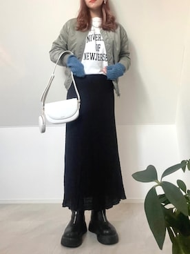 「brotherhood」｜＊𝒂𝒎𝒆𝒍𝒊𝒆𝒆＊さん（レディース・158cm）の冬コーディネート