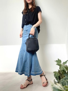 「RODE SKO」｜「アイテム（その他）」を使った、＊𝒂𝒎𝒆𝒍𝒊𝒆𝒆＊さん（レディース・158cm）の夏コーディネート