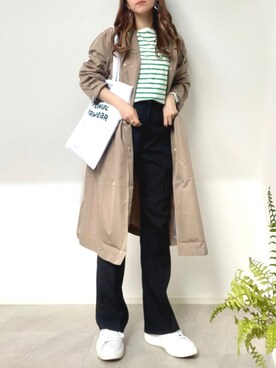 「Wrangler」｜「アイテム（その他）」を使った、＊𝒂𝒎𝒆𝒍𝒊𝒆𝒆＊さん（レディース・158cm）の春コーディネート