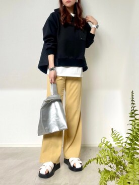 「4youstory（フォーユーストーリー）のアイテム」を使った、＊𝒂𝒎𝒆𝒍𝒊𝒆𝒆＊さん（レディース・158cm）の春コーディネート