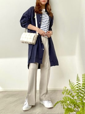 「florist」｜「アイテム（スラックス）」を使った、＊𝒂𝒎𝒆𝒍𝒊𝒆𝒆＊さん（レディース・158cm）の春コーディネート