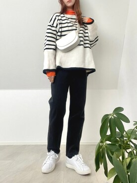 「CENE」｜＊𝒂𝒎𝒆𝒍𝒊𝒆𝒆＊さん（レディース・158cm）の冬コーディネート