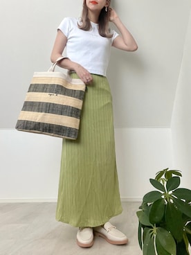 「agnes b.（アニエスベー）のアイテム」を使った、𝘼𝙢𝙚𝙡𝙞𝙚さん（レディース・158cm）の春コーディネート