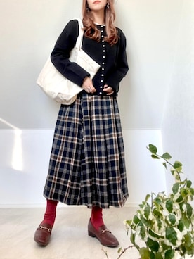 「アニエスベー」｜「アイテム（その他）」を使った、＊𝒂𝒎𝒆𝒍𝒊𝒆𝒆＊さん（レディース・158cm）の秋コーディネート