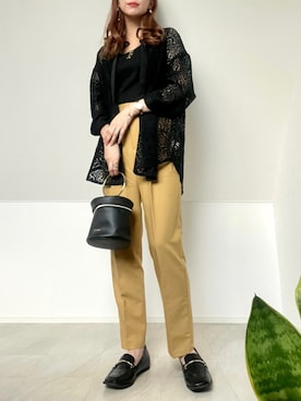 「FOSSIL（フォッシル）のアイテム（アクセサリー）」を使った、＊𝒂𝒎𝒆𝒍𝒊𝒆𝒆＊さん（レディース・158cm）の秋コーディネート