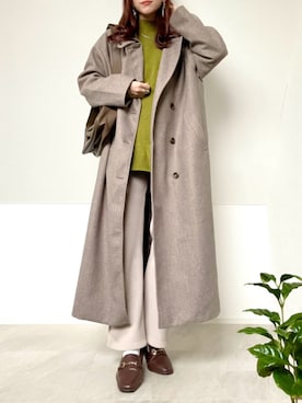 「reca（レカ）のアイテム（その他パンツ）」を使った、＊𝒂𝒎𝒆𝒍𝒊𝒆𝒆＊さん（レディース・158cm）の冬コーディネート