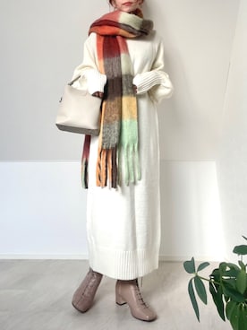 「CLEA（クレア）のアイテム（ハンドバッグ）」を使った、＊𝒂𝒎𝒆𝒍𝒊𝒆𝒆＊さん（レディース・158cm）の冬コーディネート